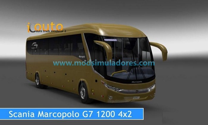 Ônibus Marcopolo G7 1200 4x2 Para V.1.24.X - ETS2