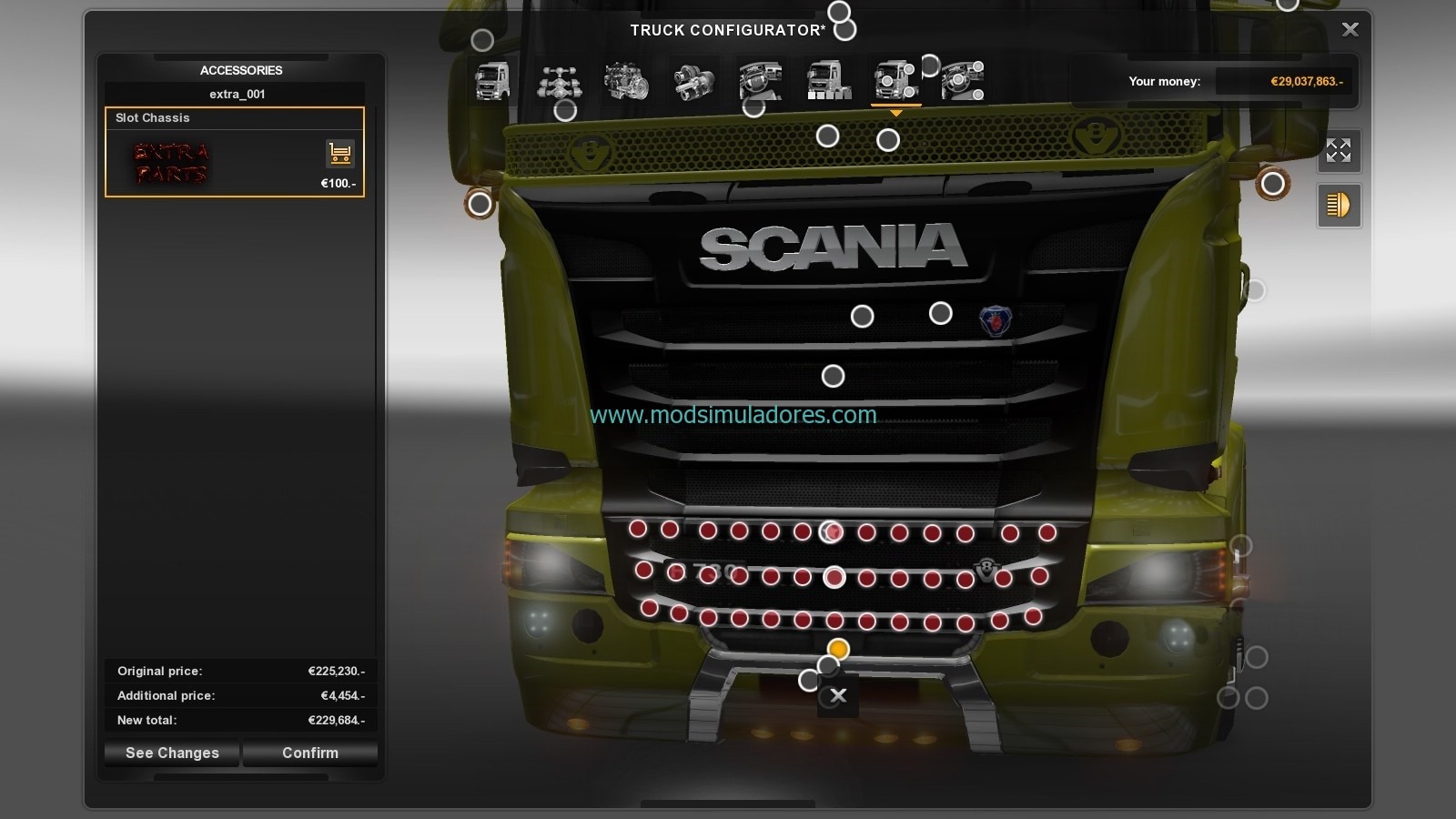 Mega Store Scania v1.3 Para ETS2