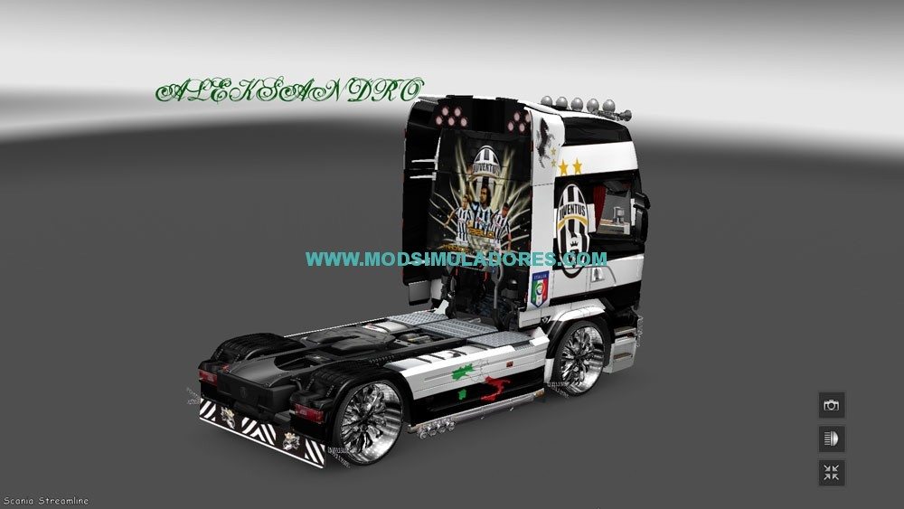 Skin Scania Streamline Juventus Para ETS2