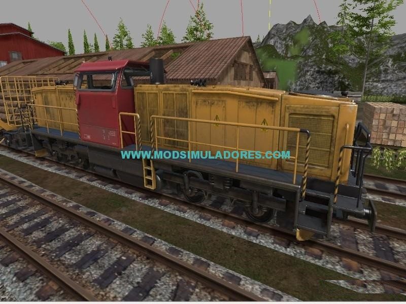 Locomotiva Diesel Com Vagões Para FS15