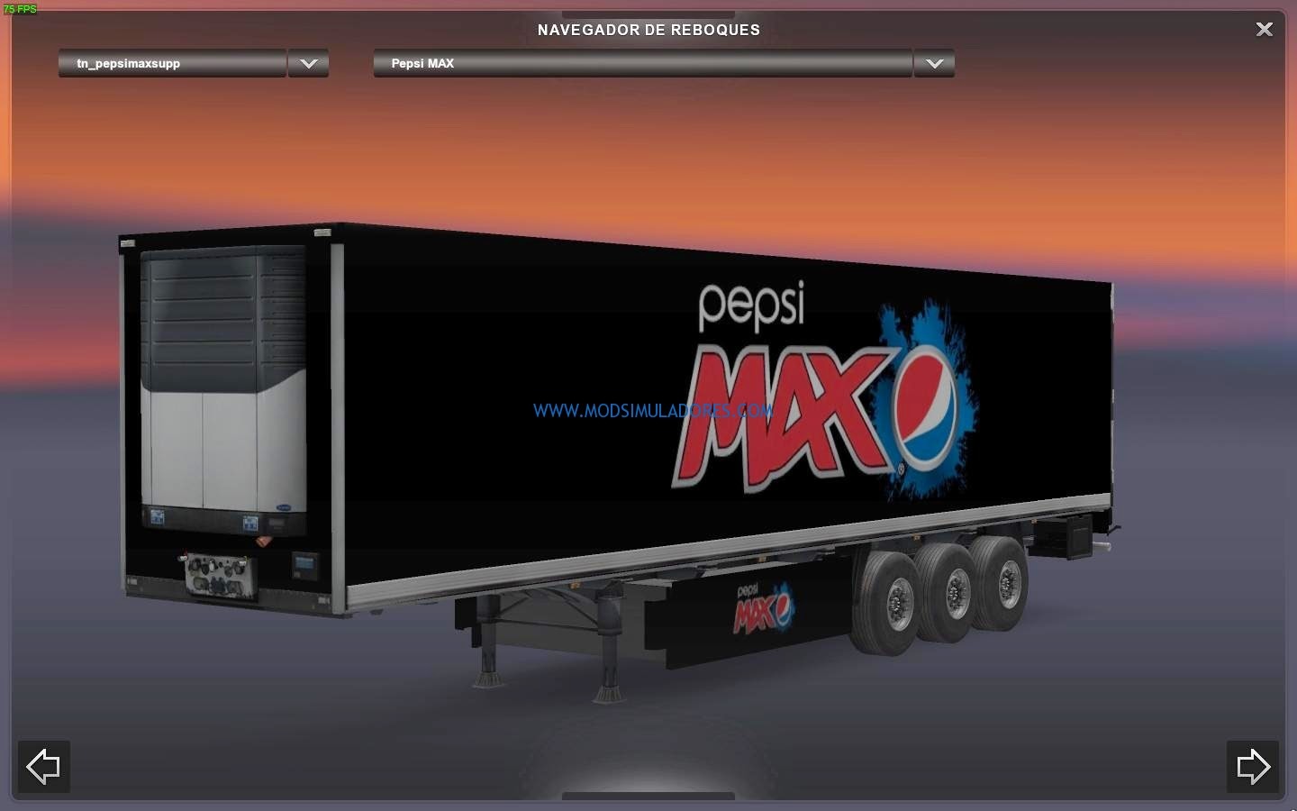 Carga Pepsi Max Para ETS2