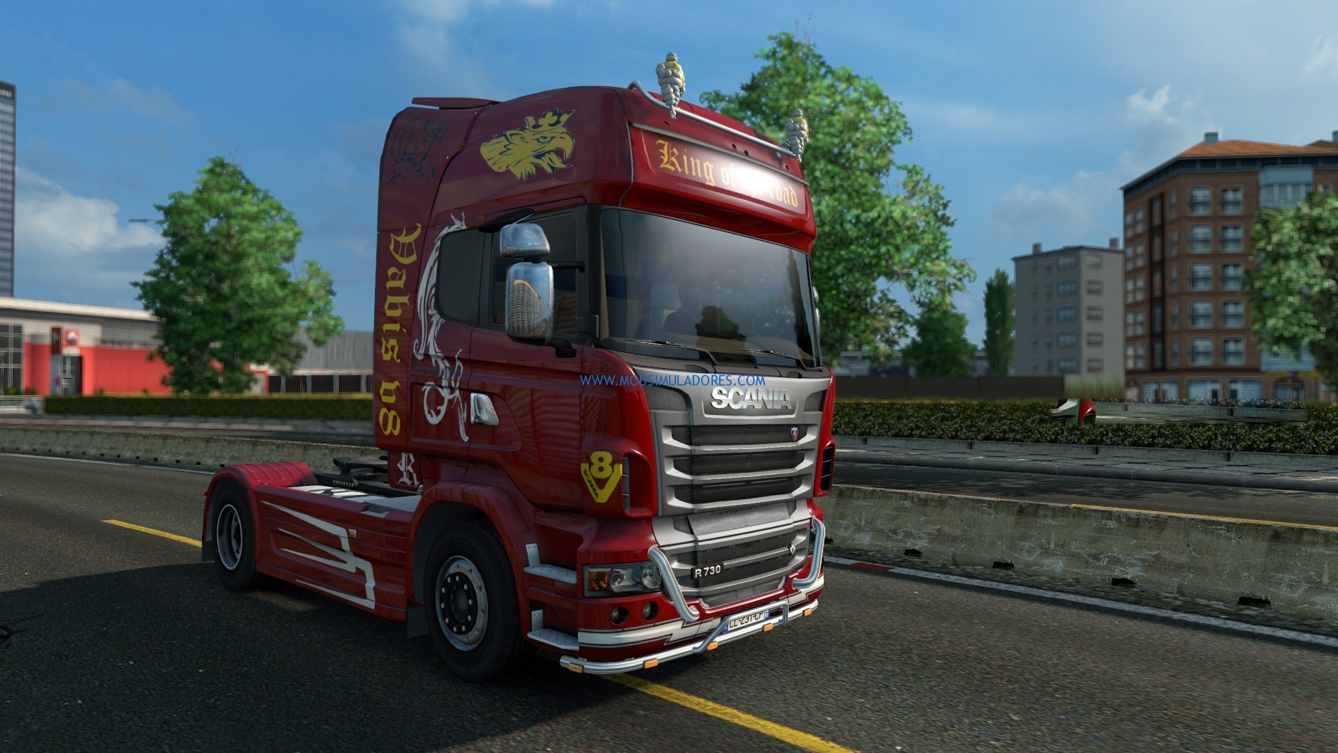 Skin Red King Scania R para ETS2 Para ETS2