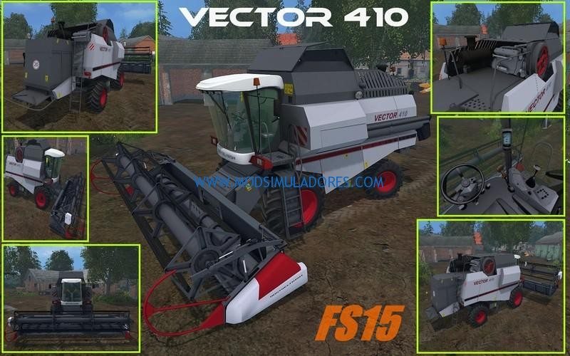 Colheitadeira Vector 410 Combine V1.2 Para FS15