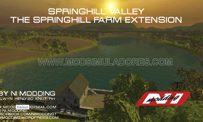 Mapa Springhill Valley 2015 Para FS15