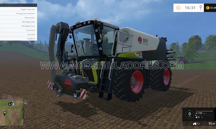Trator Claas Xerion 4000 + Pack Itens Para FS15