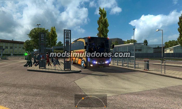 Mod Passageiros + Terminal + Ônibus V.2.0 Para V.1.19.X - ETS2