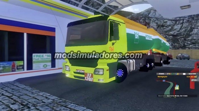 Caminhão MB Actros + Carga Petrobras Julieta Para V.1.19.X - ETS2