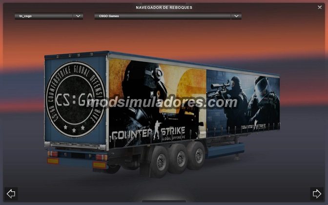 Carreta Counter Strike Global Offensive Para V.1.19.X - ETS2