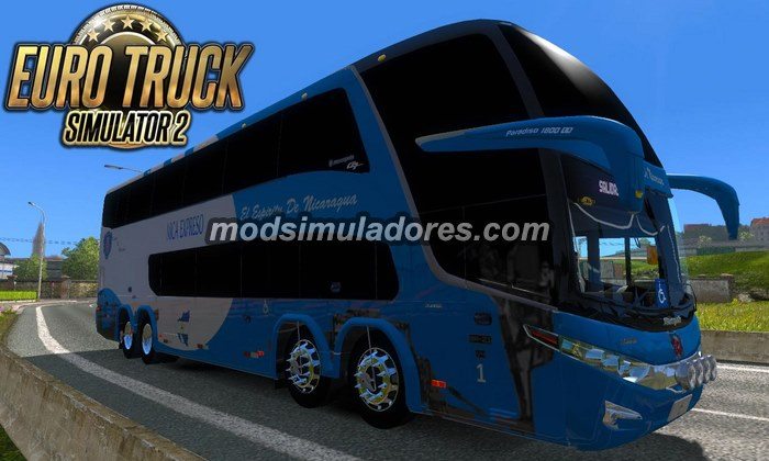 ETS2 Mod Ônibus Marcopolo Paradiso G7 1800 DD Para V.1.21.X