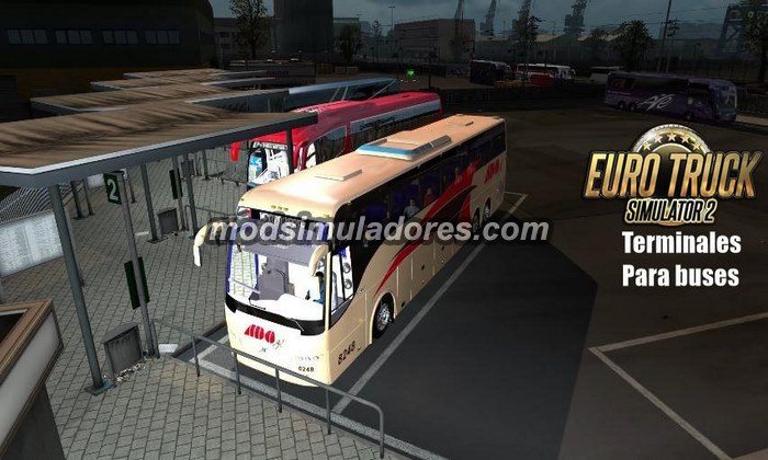 ETS2 Mod Terminal de Ônibus e Caminhões Para V.1.22.X