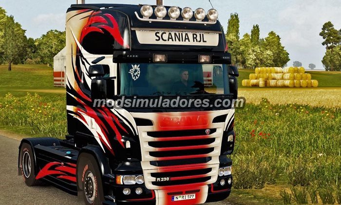 ETS2 Mod Skin Vinis Scania do RJL Para V.1.22.X