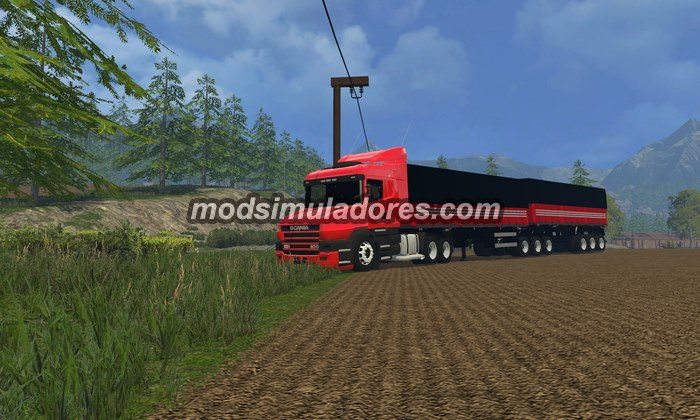 FS15 Mod Caminhao Scania 124 + Bitrem