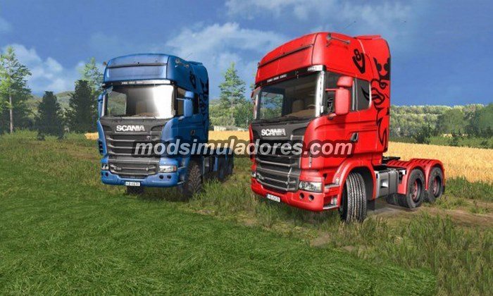 FS15 Mod Caminhao Scania R730 Euro Farm v 1.5 Multicolor