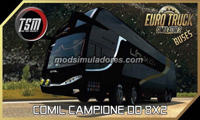ETS2 Mod Ônibus Comil Campione DD 8x2 Para V.1.22.X