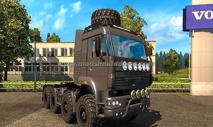 Caminhão Kamaz Monstro do Exército 8x8 Para V.1.23.X - ETS2