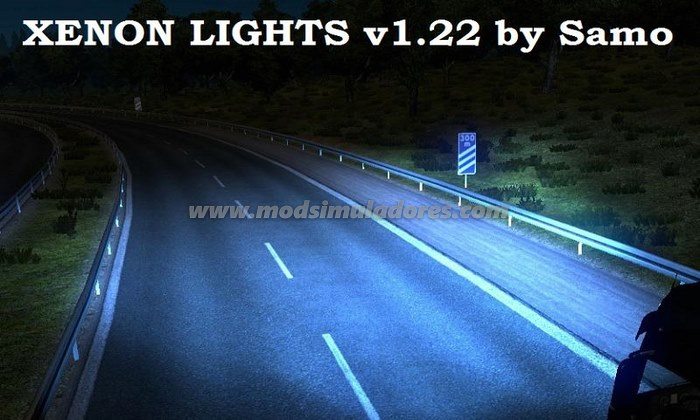 ETS2 Mod Luzes Xenon Para V.1.22.X 