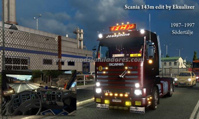 Caminhão Scania 143M 420 V.3.6 Para V.1.23.X - ETS2