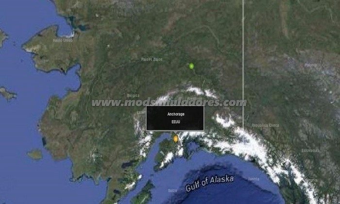 Mapa Alaska V.1.3 Para V.1.22.X - ETS2