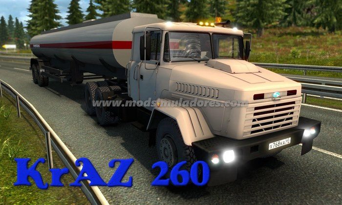 Caminhão Kraz 260 V.1.1 Para V.1.23.X - ETS2