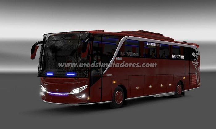 Ônibus Jetbus HD2 + Som + Skins + Interior V.0.4 Para V.1.23.X - ETS2