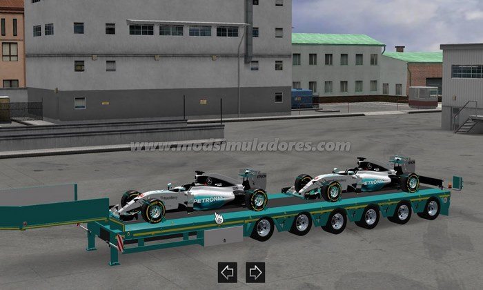 Reboque - Carros Fórmula 1 Para V.1.24.X - ETS2