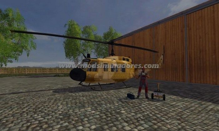 Helicóptero Bell UH1D Air Agrar v 1.0 - FS15