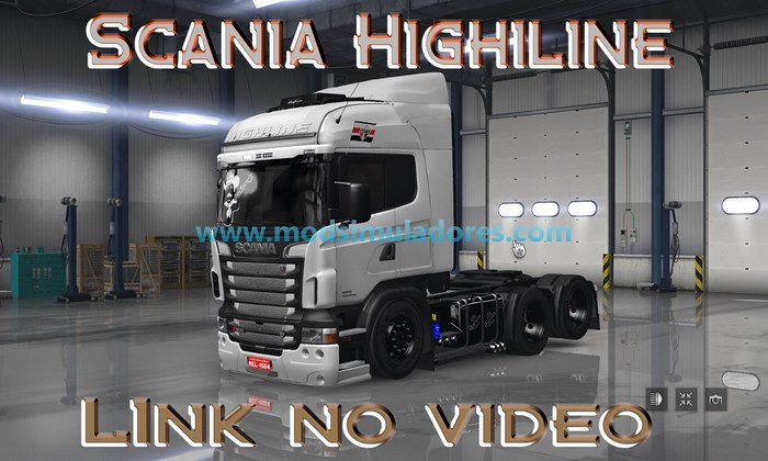 Caminhão Scania R Highline Edit Estilo BR Para V.1.24.X - ETS2