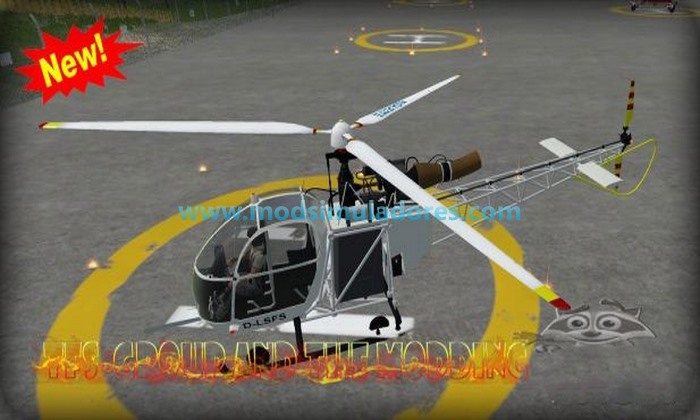 Elicóptero Alouette 2 Civils Air Edition - FS15