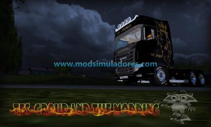 Caminhão Scania R700 Evo Black Gold Edition - FS15