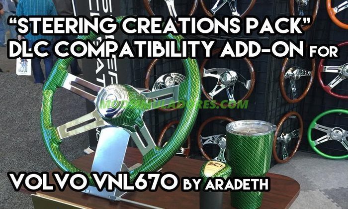 Pack de Volantes Steerings Creations feito para Caminhão VNL 670 Para v1.4.2.2.X