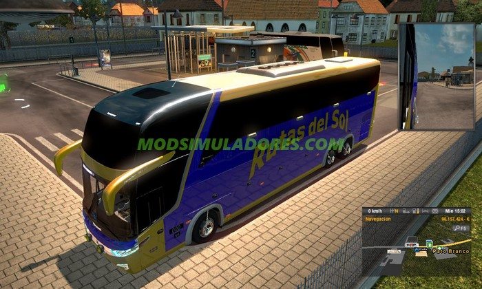 Ônibus Volvo G7 1600 Edit + Skin Rota do Sol Para V.1.25.X - ETS2