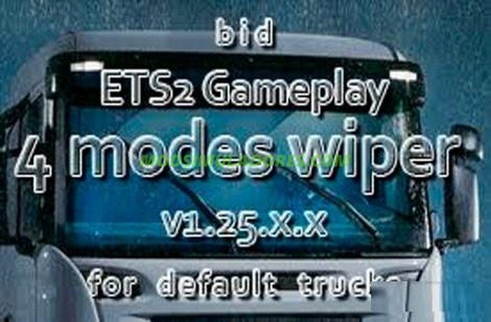 Mod 4 Velocidades Para os Limpadores Para V.1.25.X - ETS2