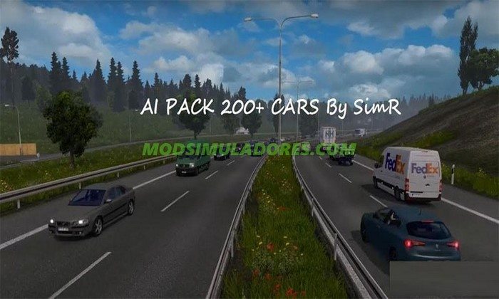 Pack Com 200 Carros Para o Tráfego Para V.1.25.X - ETS2