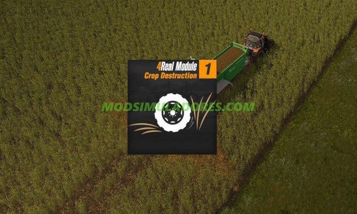 Mod 4Real Module 01 - Crop Destruction V1.0.2.0 - FS17