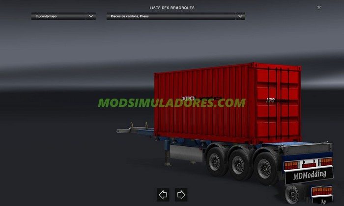 Reboque Container Logistica Para V.1.26.X - ETS2