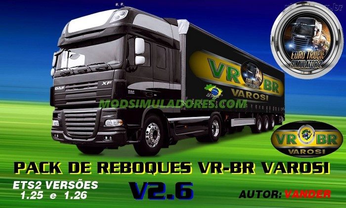 Pack de Reboques Brasileiros V.2.6 Para V.1.26.X - ETS2
