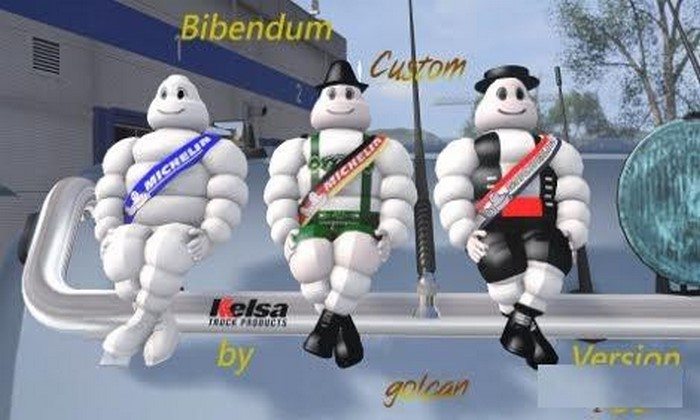 Mod Bonecos da Michelin Customizado V.1.02 Para V.1.26.X - ETS2