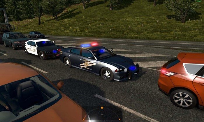 Pack de Carros da Polícia Para o Tráfego Para V.1.26.X - ETS2