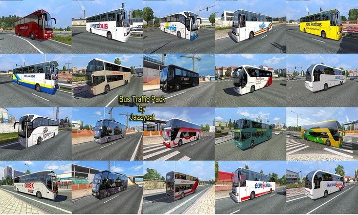 Pack de Ônibus Para o Tráfego V.1.9 Para V.1.27.X - ETS2
