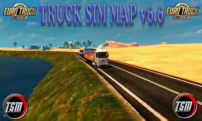Mapa TruckSim Map (TSM) V.6.6 Para V.1.27.X - ETS2