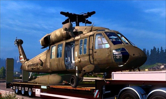Reboque Helicóptero UH-60 Black Hawk do Exército V.3.0 Para V.1.27.X  - ETS2