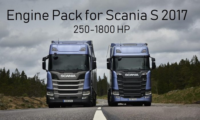 Mod Pack de Motores Para Scania S 2017 Para V.1.30.X - ETS2