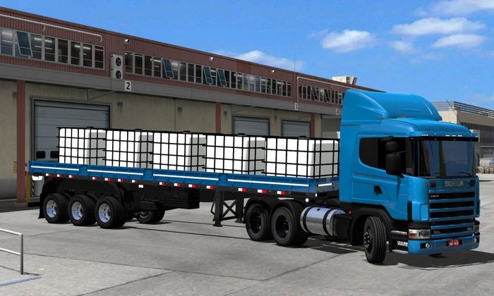 Caminhão Scania 124G + Graneleira Para V.1.30.X - ETS2