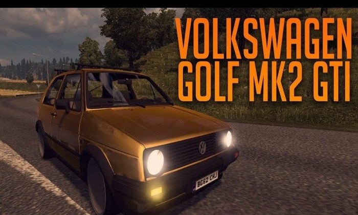 Carro Volkswagen Golf MK2 GTI Para V.1.30.X - ETS2