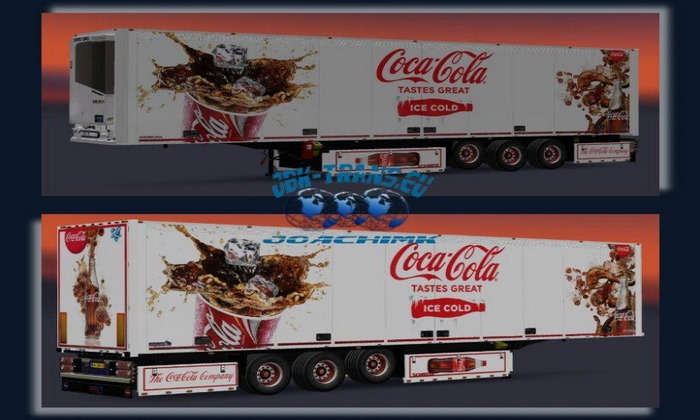 Reboque JBK SK.O Coca-Cola + Natal V.6.0 Para V.1.30.X - ETS2