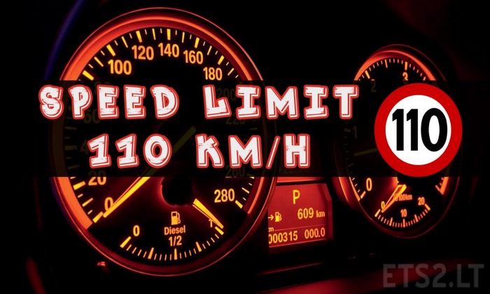 Mod Limite de Velocidade 110km/h Para V.1.30.X - ETS2