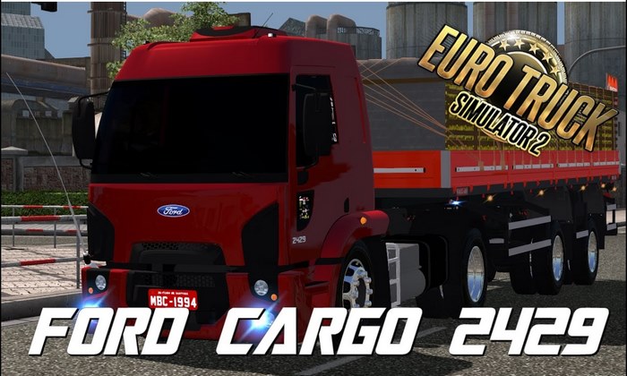 Caminhão Ford Cargo 2429 + Suspensão a Ar Para V.1.30.X - ETS2