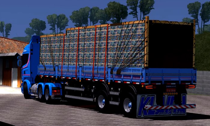 Caminhão Scania Streamline + Reboque 2 Eixos Librelato Para V.1.30.X - ETS2
