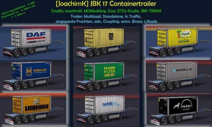 Pack de Cargas Containers V.3.0 Para V.1.30.X - ETS2