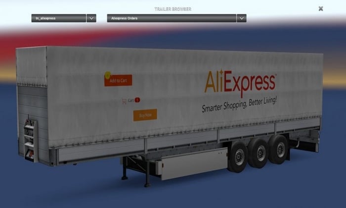 Reboque Ali Express Para V.1.30.X - ETS2
